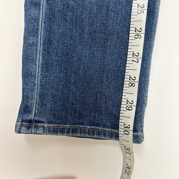 Rag & Bone the Dre Blue Denim & Plaid Flannel Patchwork Jeans Tapered Leg sz 26 - Picture 9 of 15